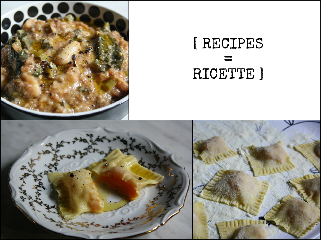 RICETTE RECIPES FOODS OF FLORENCE